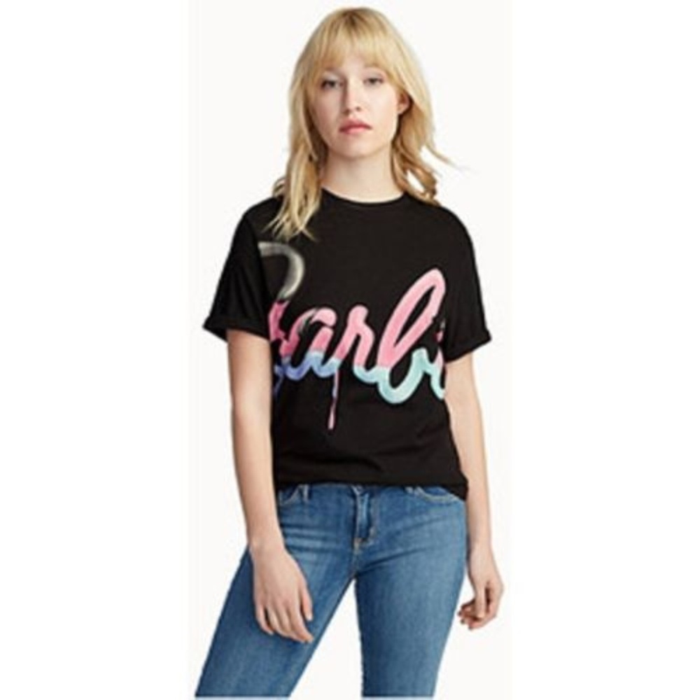ELEVEN PARIS Logo Black Multi BARBIE TEE
